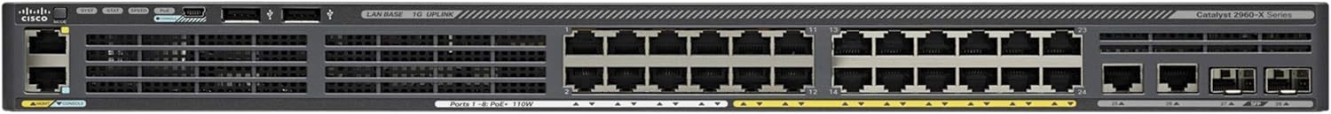 Cisco Catalyst 2960X 24 Ports - POE GE 4X1G SFP