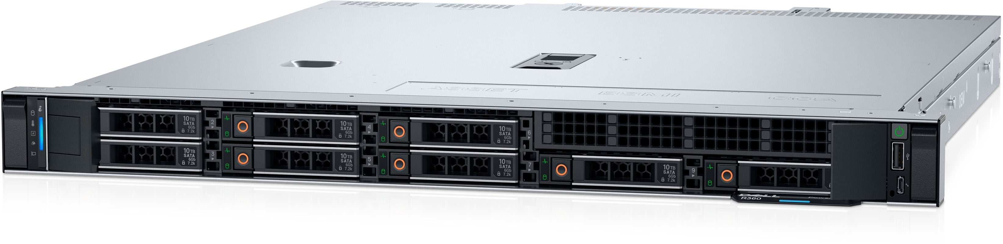 DELL PowerEdge R360 Rack Server - Intel Xeon E-2434 3.4G 4C - 1X16GB UDIMM, 4800MT/s ECC - 3x4TB 7.2K RPM NLSAS ISE 12Gbps 512n 3.5in Hard Drive