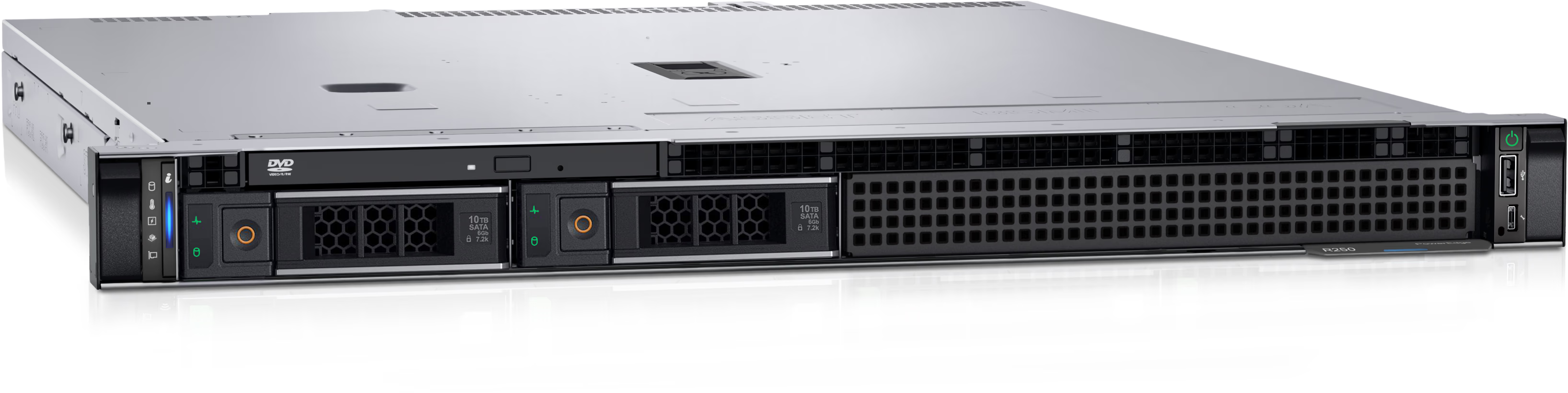 Dell PowerEdge R250 Server - Intel Xeon E-2314 2.8GHz - 2x960GB SSD SATA - 2X16GB UDIMM