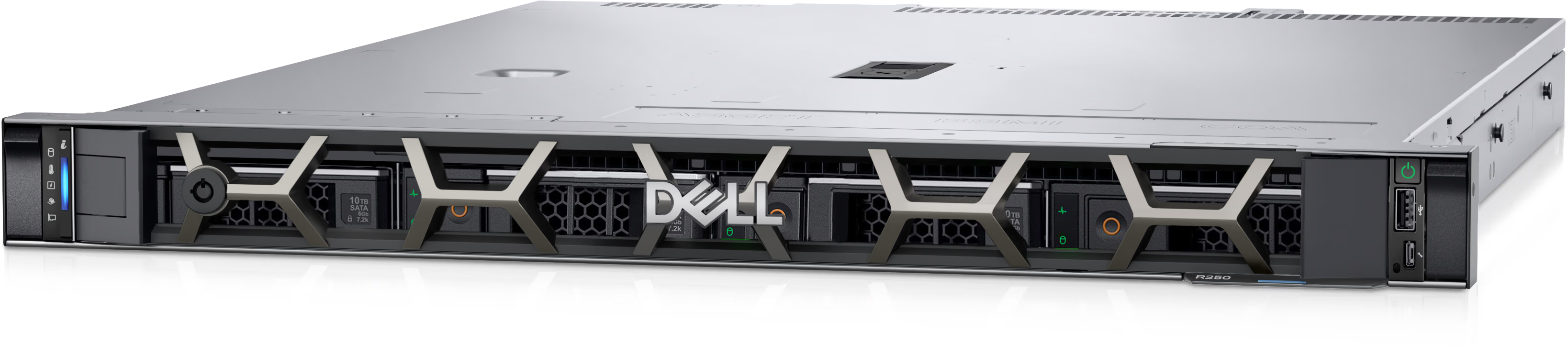 Dell PowerEdge R250 Server - Intel Xeon E-2314 2.8GHz - 2x960GB SSD SATA - 2X16GB UDIMM