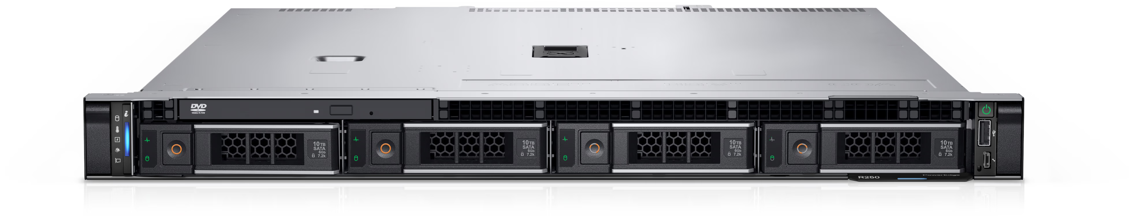 Dell PowerEdge R250 Server - Intel Xeon E-2314 2.8GHz - 2x960GB SSD SATA - 2X16GB UDIMM