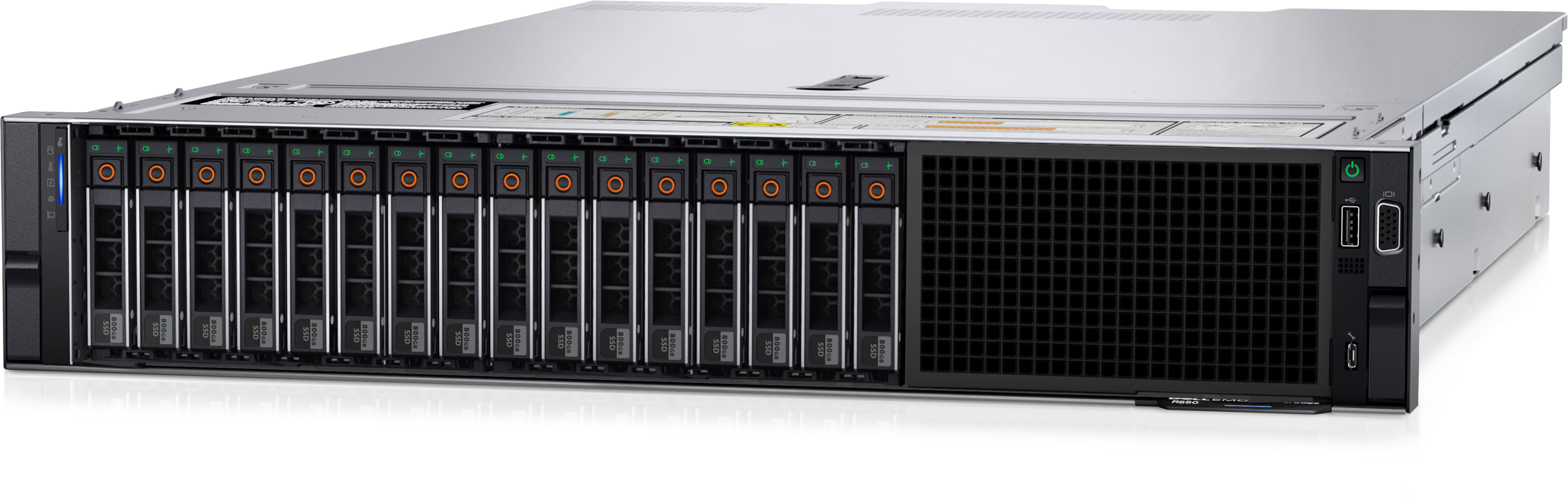 DELL PowerEdge R550 Rack Server - Dual Intel Xeon Silver 4310 - 2X32GB RDIMM - 3x960GB SSD SATA