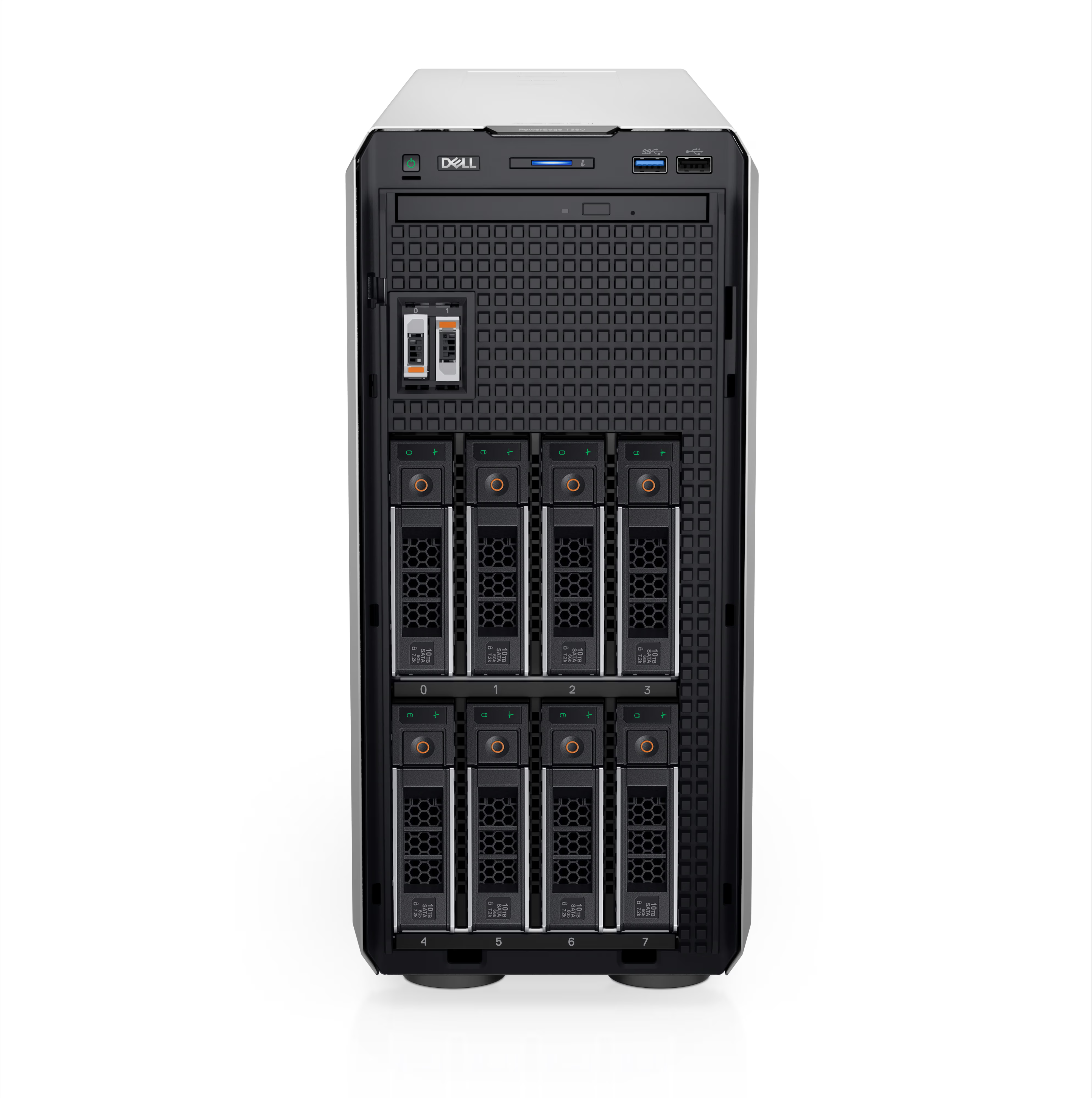 Dell PowerEdge T350 Server - Intel Xeon E-2314 - 16GB UDIMM - 3X2TB