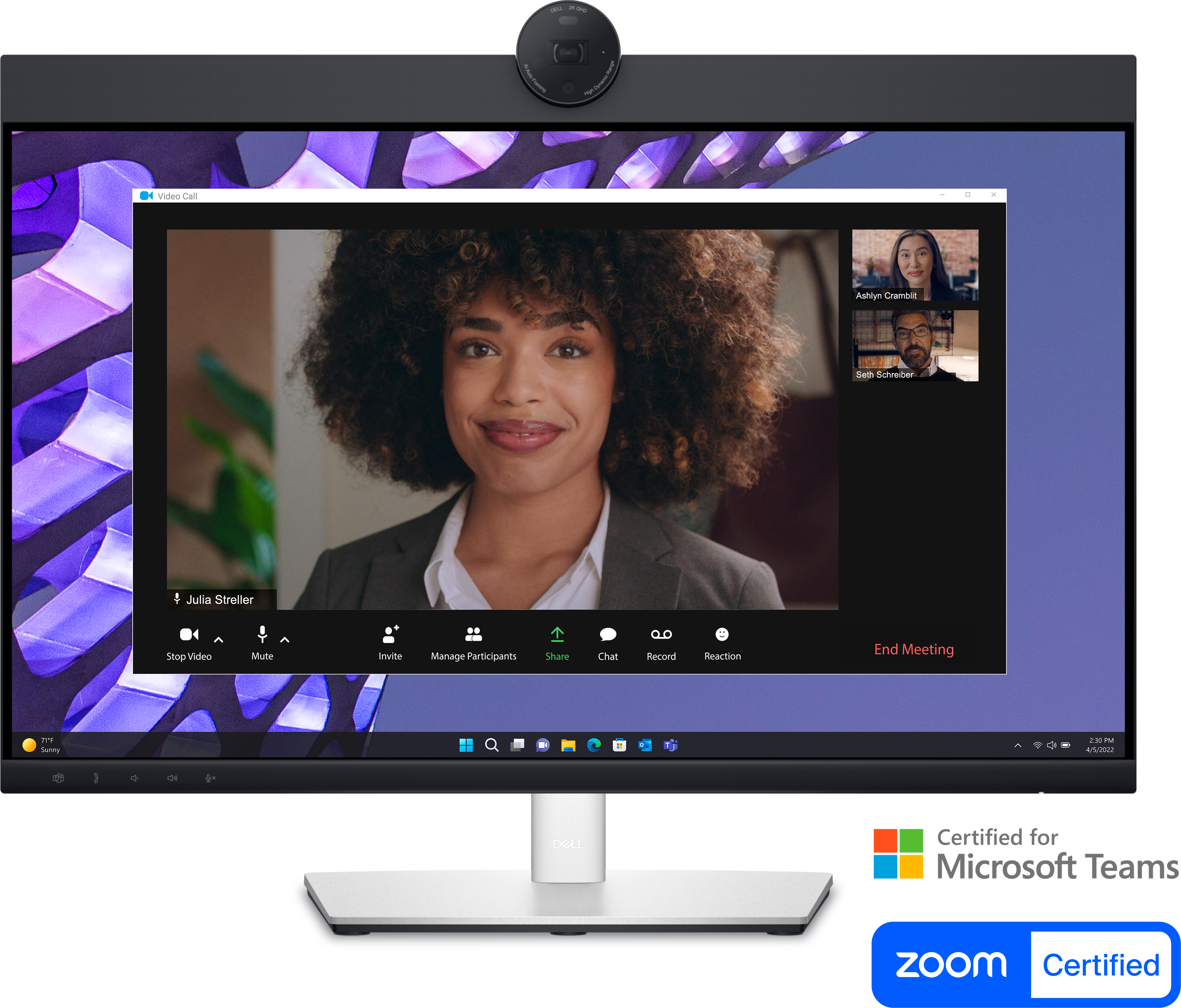 Dell 24 Video Conferencing Monitor - P2424HEB