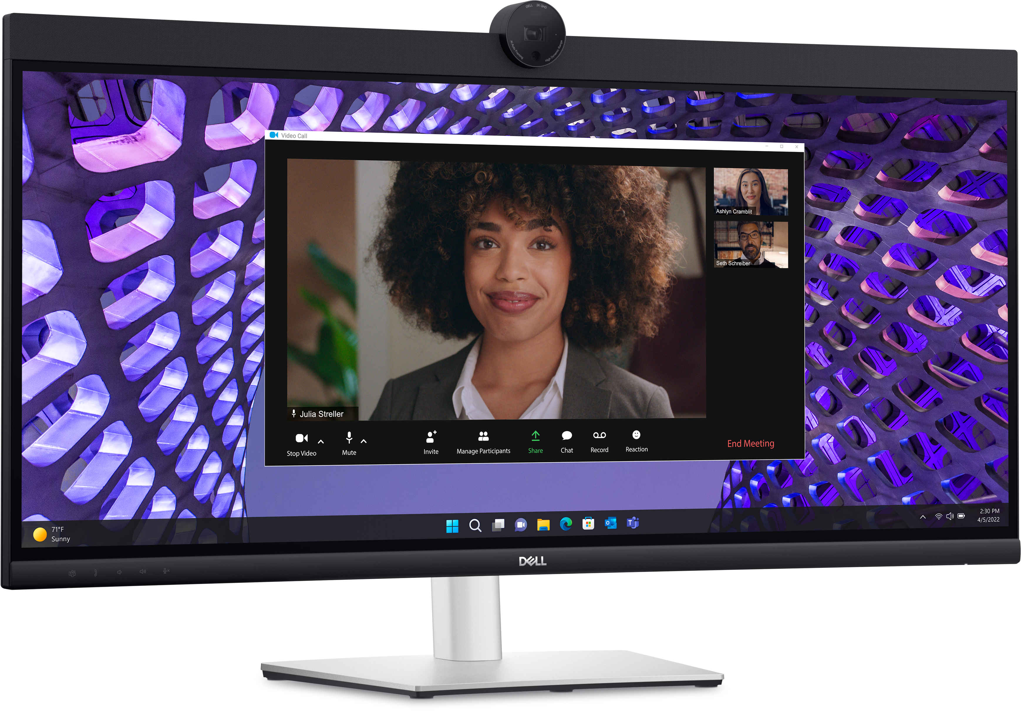 Dell 34 Curved Video Conferencing Monitor - P3424WEB