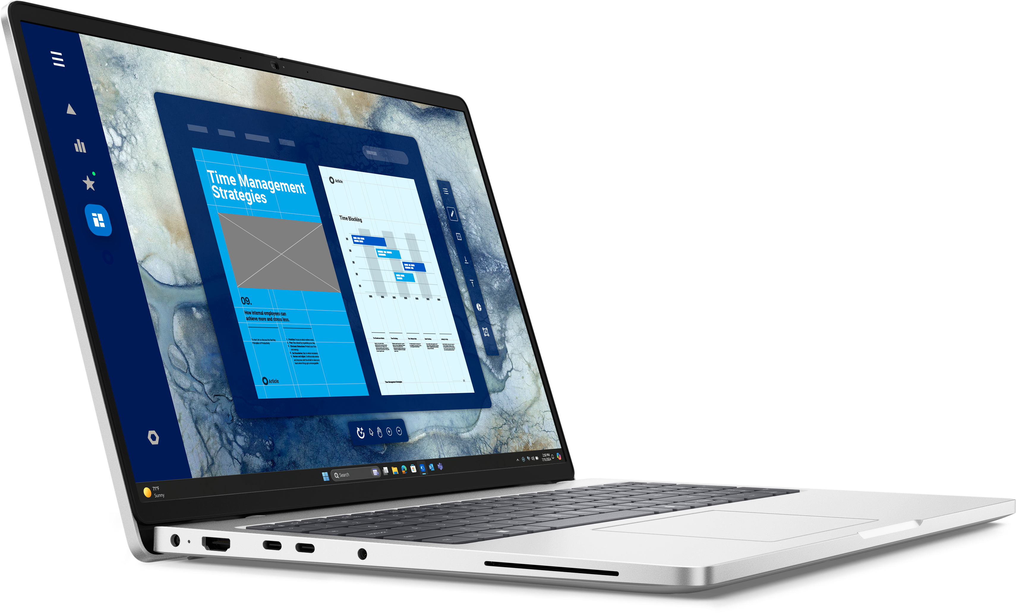 Dell Pro 16 PC16250 - Intel Core Ultra 7 255U - 1TB SSD - 32GB Ram - 16 ″ FHD- 3 Years Warranty - Platinum Silver