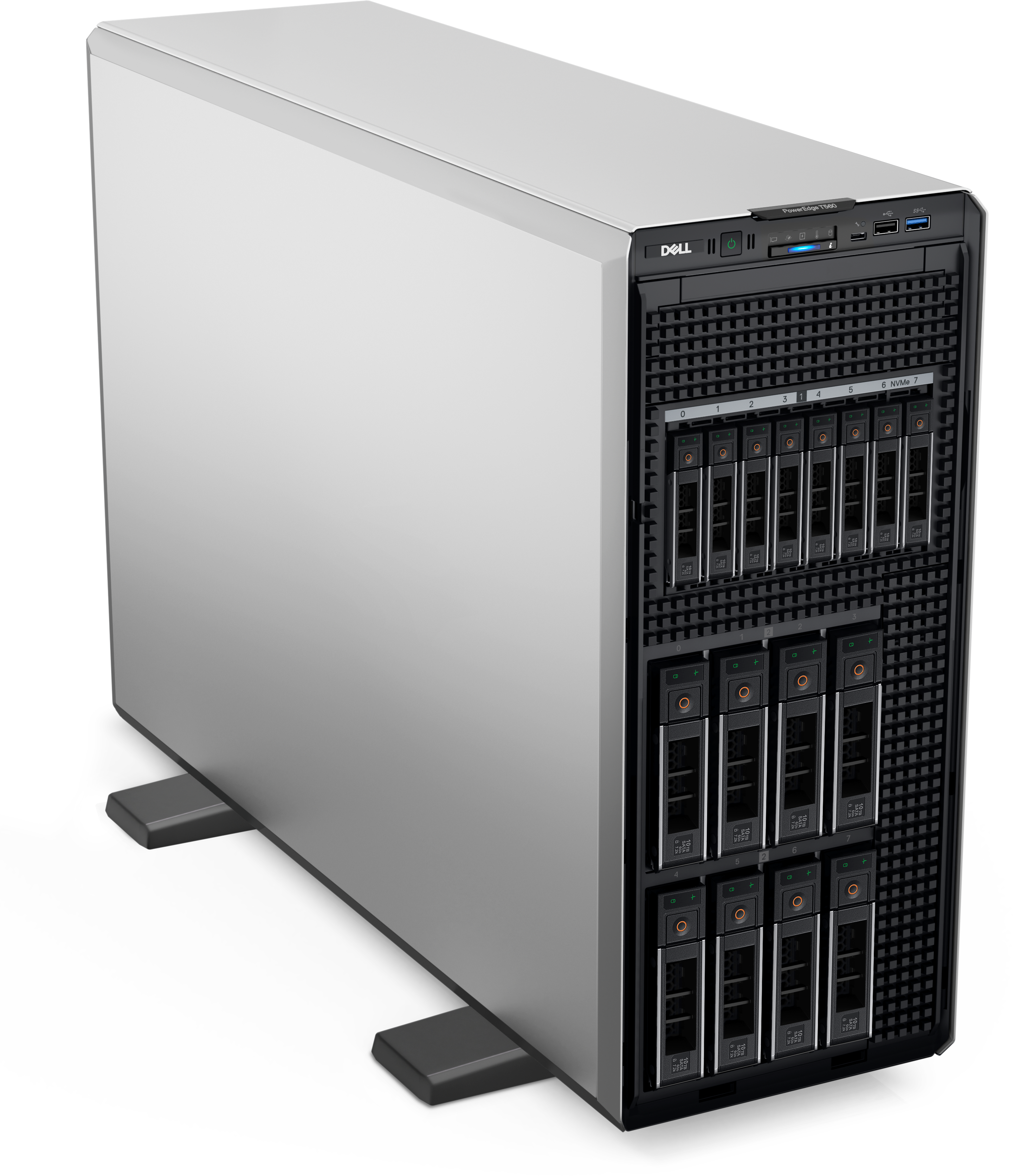 Dell PowerEdge T560 Tower Server - 1x Intel Xeon Silver 4510 2.4G 12C - 2x 16GB RDIMM - 480GB SSD - 2x 1100W Power Supply - 3 Years warranty