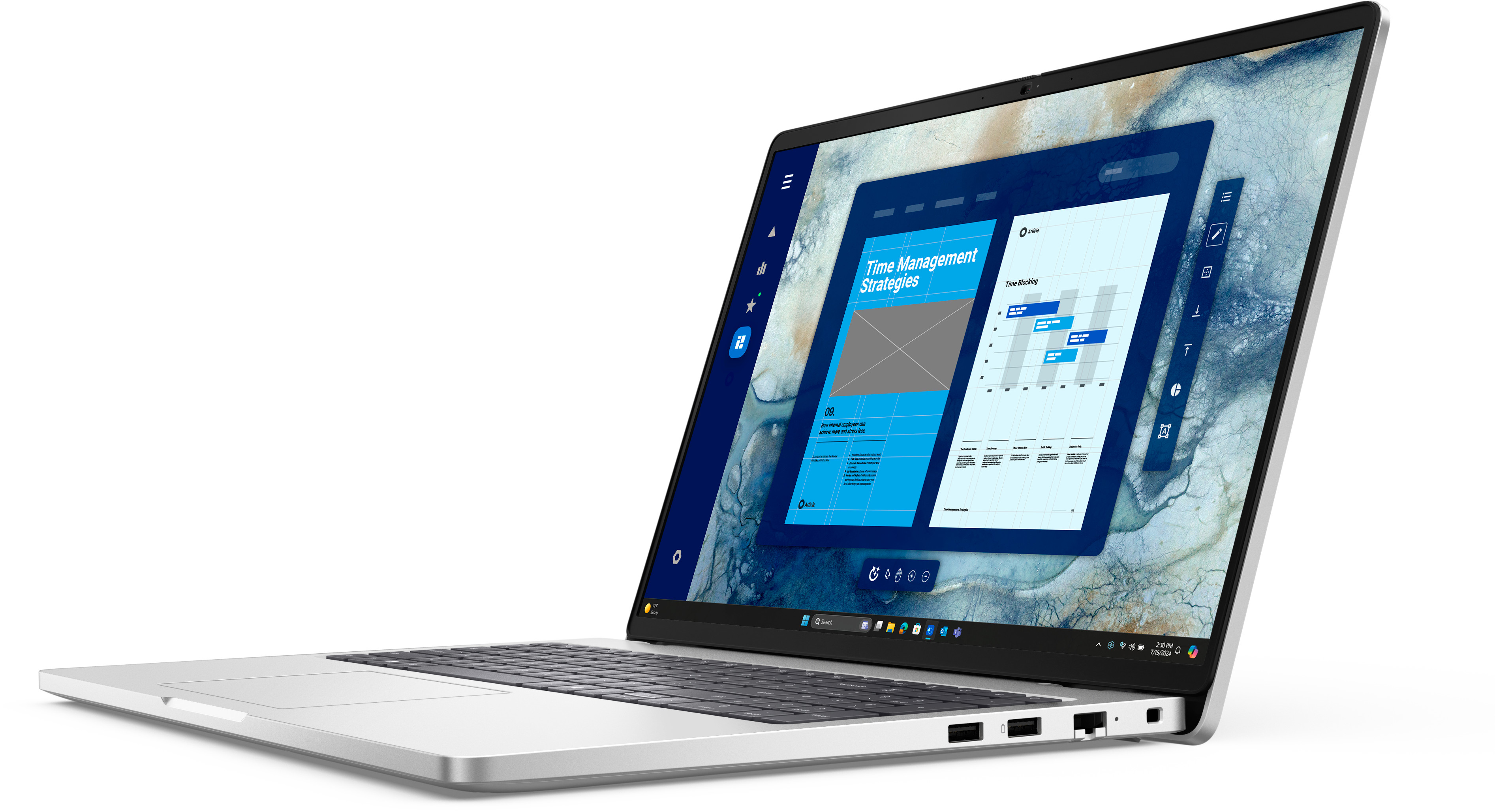 Dell Pro 16 PC16250 - Intel Core Ultra 7 255U - 1TB SSD - 32GB Ram - 16 ″ FHD- 3 Years Warranty - Platinum Silver