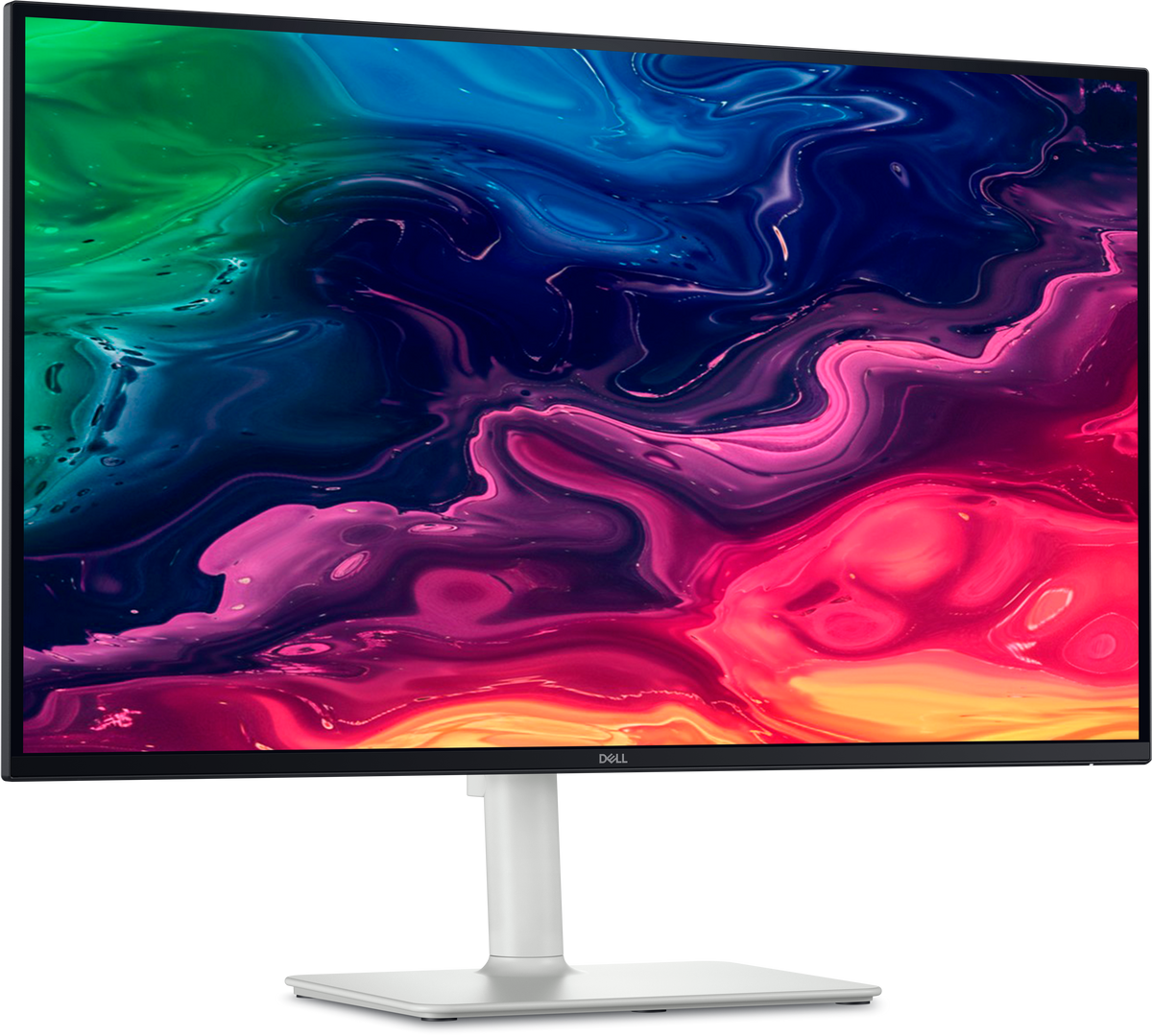 Dell S2725QC 27-inch 4K USB-C monitor, angled front view