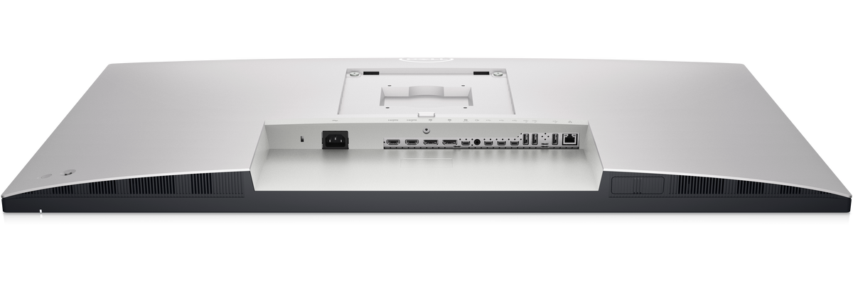 Dell UltraSharp U4323QE 43-inch monitor, rear view showing the ports