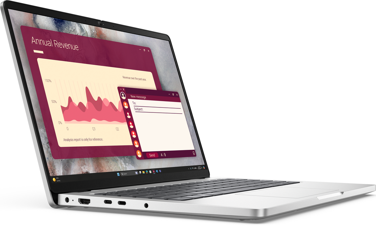 Dell Pro 14 – Core U7 265U - 32GB - 1TB SSD - Windows 11 Pro - 14″ FHD - Fingerprint - 3 Years Warranty - Platinum Silver