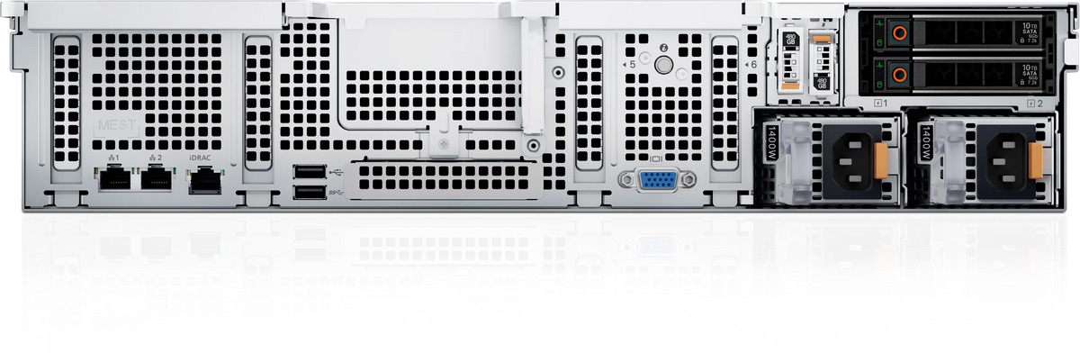 Dell PowerEdge R760xs 2U Server – Xeon Silver 4410Y, 64GB RAM, 2x960GB SSD