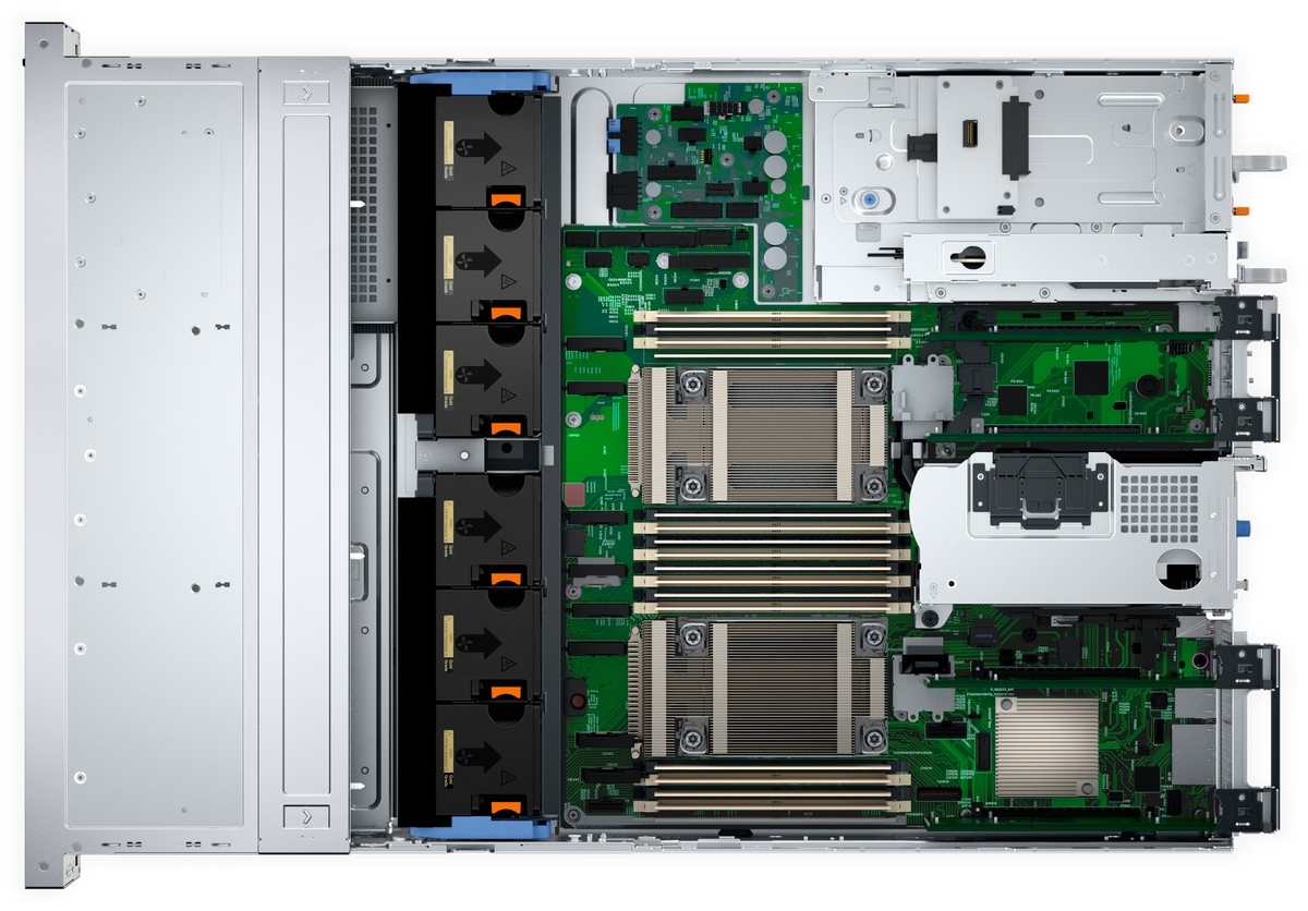 Dell PowerEdge R760xs 2U Server – Xeon Silver 4410Y, 64GB RAM, 2x960GB SSD